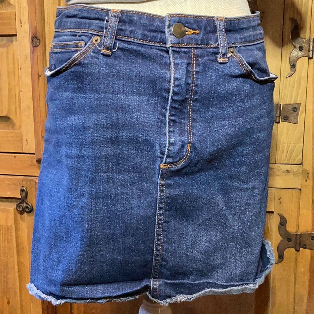 Universal Thread Blue Denim Mini Skirt